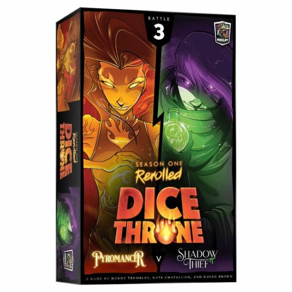 Dice Throne:  S1 Rerolled #3 - Pyromancer vs. Shadow Thief (Expandalone)