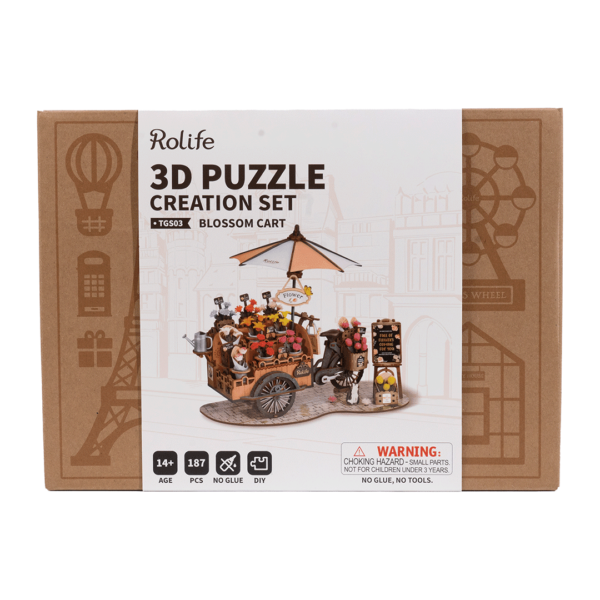 Rolife: 3D Puzzle Creation Set - Blossom Cart