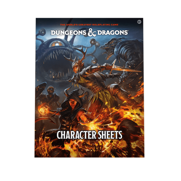 DnD 5.5E RPG: Character Sheets (2025 HC)