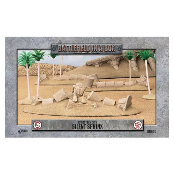 GF9: 28mm Pre-painted Terrain - Forgotten City, Silent Sphinx (Sandstone)