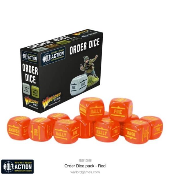 Bolt Action: Orders Dice Pack - Red (12)